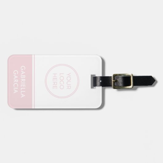 einfaches Firmenlogo Gepäckanhänger (Vorderseite horizontal)