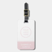 einfaches Firmenlogo Gepäckanhänger (Vorderseite vertikal)