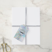 Einfaches Firmenlogo Holografisch Custom Geschenkanhänger (Mit Garn)