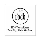 Einfaches Firmenlogo mit benutzerdefinierter Rücks Permastempel (Design)
