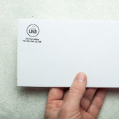 Einfaches Firmenlogo mit benutzerdefinierter Rücks Permastempel