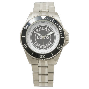 Einfaches Firmenlogo Mitarbeiter Swag Armbanduhr