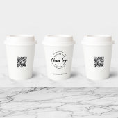 Einfaches Firmenlogo Modern beruflich Pappbecher
