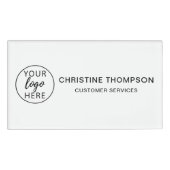 Einfaches Firmenlogo Namenschild (Vorderseite)