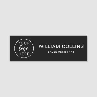 Einfaches Firmenlogo Namensschild