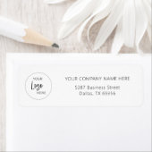 einfaches Firmenlogo | Rücksendeadresse (Insitu)