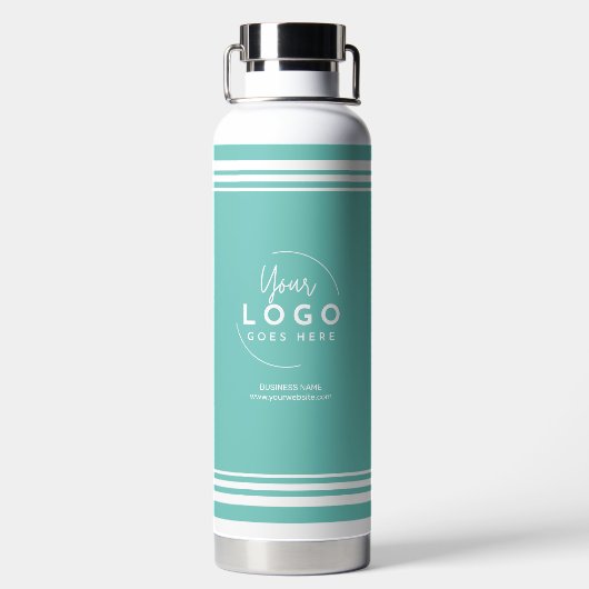 Einfaches Firmenlogo Trinkflasche (Rückseite)