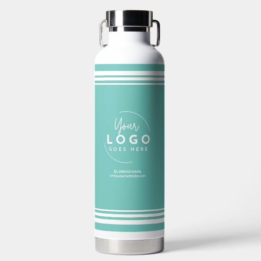 Einfaches Firmenlogo Trinkflasche (Vorderseite)