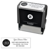 Einfaches Firmenlogo und Adresse Permastempel (Beispiel)