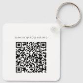 Einfaches Firmenlogo und individuelles QR-Code Des Schlüsselanhänger (Rückseite)