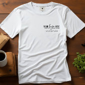 Einfaches Firmenlogo und Text-Business T-Shirt