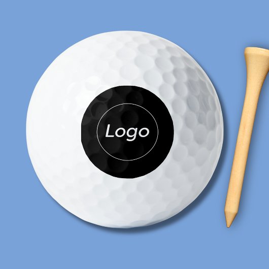 Einfaches Firmenlogo und Text Golfball