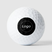 Einfaches Firmenlogo und Text Golfball (Vorderseite)