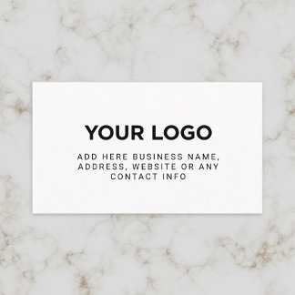 einfaches Firmenlogo Visitenkarte