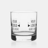 Einfaches Firmenlogo Whiskyglas (Vorderseite)