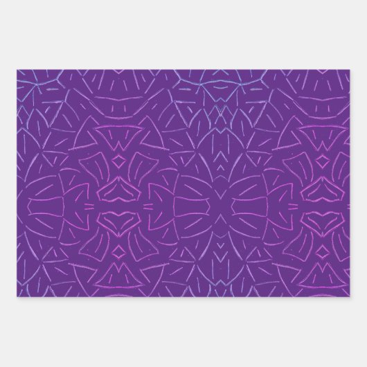 Einfaches Flattern Geschenkpapier Set (Vorderseite)