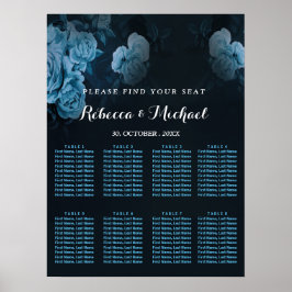 einfaches Flora Gold geometrisches Frame Poster