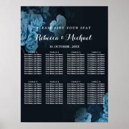 einfaches Flora Gold geometrisches Frame Poster