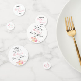 Einfaches florales Brautparty Konfetti