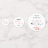 Einfaches florales Brautparty Konfetti (Rückseiten)