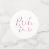 Einfaches florales Brautparty Konfetti (Klein Vorderseite)