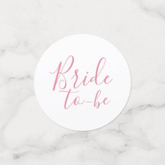 Einfaches florales Brautparty Konfetti (Klein Vorderseite)