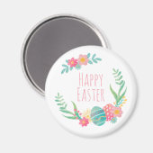 Einfaches florales Glück Ostern | Magnet (Vorderseite/Rückseite)