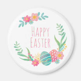 Einfaches florales Glück Ostern | Magnet