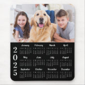 Einfaches Foto 2025 Kalender Benutzerdefiniert 12 Mousepad (Vorne)