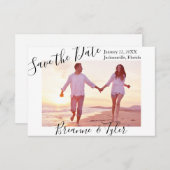 Einfaches Foto - 3x5 Save the Date Einladung (Vorne/Hinten)