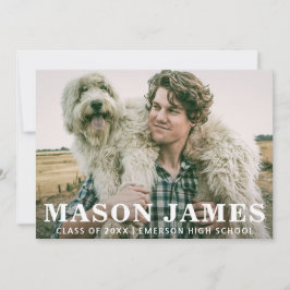 Einfaches Foto Abschluss Ankündigung