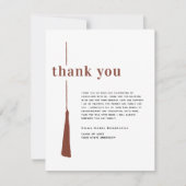 Einfaches Foto Abschluss Dankeschön Karte (Vorderseite)