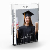 Einfaches Foto Abschluss-Geschenkblock Foto (Links)