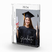 Einfaches Foto Abschluss-Geschenkblock Foto (Rechts)