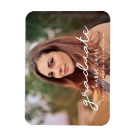 Einfaches Foto Abschluss Magnet