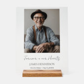 Einfaches Foto Acrylschild (Vorderseite)