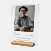 Einfaches Foto Acrylschild (Winkel)