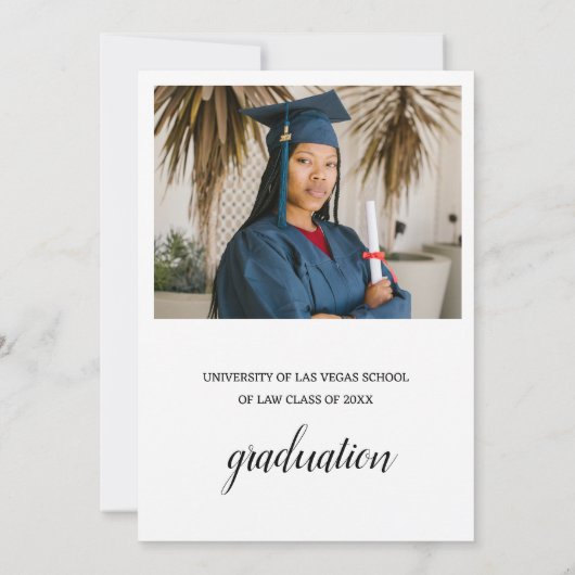 Einfaches Foto Ankündigung (Rückseite)