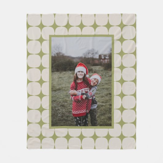 Einfaches Foto aus dem Mittelalter Fleecedecke (Vorderseite)