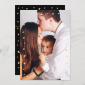 Einfaches Foto aus Goldstern Feiertagskarte (Vorne/Hinten)