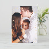 Einfaches Foto aus Goldstern Feiertagskarte (Stehend Vorderseite)