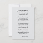 Einfaches Foto-Beileid Dankeskarte (Rückseite)