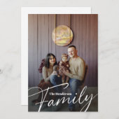 Einfaches Foto benutzerdefinierter Familie Ankündigung (Vorne/Hinten)