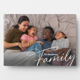 Einfaches Foto benutzerdefinierter Familie Fotoplatte