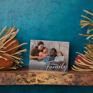 Einfaches Foto benutzerdefinierter Familie Fotoplatte