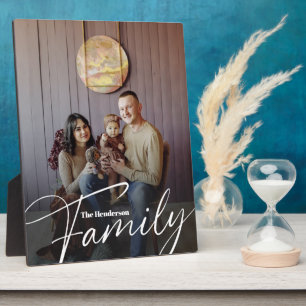 Einfaches Foto benutzerdefinierter Familie Fotoplatte