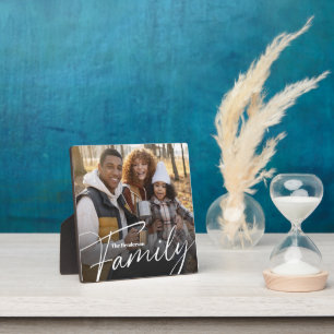 Einfaches Foto benutzerdefinierter Familie Fotoplatte