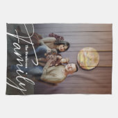 Einfaches Foto benutzerdefinierter Familie Geschirrtuch (Horizontal)