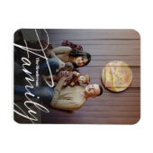 Einfaches Foto benutzerdefinierter Familie Magnet (Horizontal)