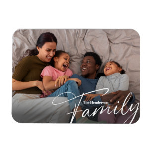 Einfaches Foto benutzerdefinierter Familie Magnet